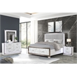 Desire King 4PC Set including  Manufactured Wood LED Lighting in White