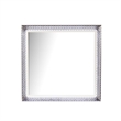 Fabio Modern Style LED Mirror Made With Wood in White(NO DRESSER)
