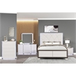 Fabio Modern Style LED Mirror Made With Wood in White(NO DRESSER)