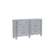 Mystic Modern Style LED 4-Piece King Bedroom Set Made With Wood in Silver