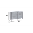 Mystic Modern Style LED 4-Piece King Bedroom Set Made With Wood in Silver
