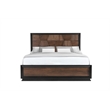 Houston Traditional Style Queen Bed Made With Wood in Walnut