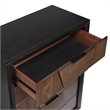 Houston King 5PC Bedroom Set Made With Wood in Walnut