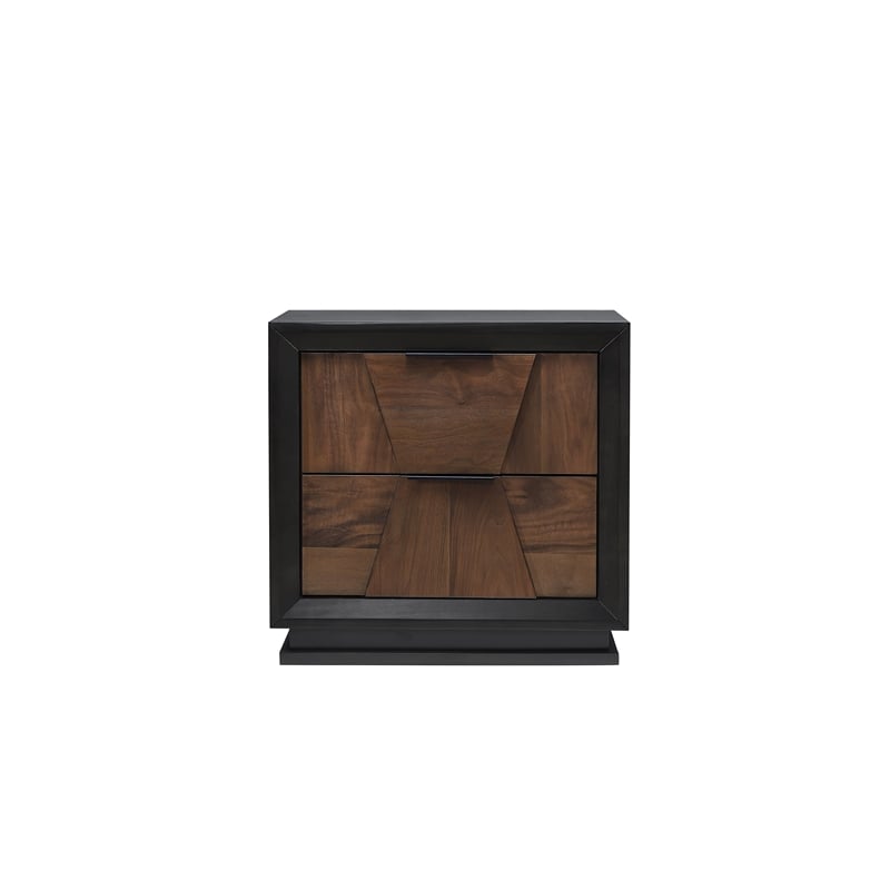 Houston Queen 4PC Bedroom Set Made With Wood in Walnut
