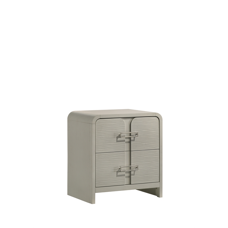 Aria Modern Style Queen 4Pc Bedroom Set Made with Wood in Beige Color