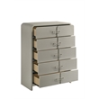 Aria Modern style 5-Drawer Chest Made With wood in Beige Color