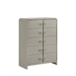Aria Modern style 5-Drawer Chest Made With wood in Beige Color