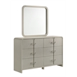 Aria Modern style Mirror Made With wood in Biege