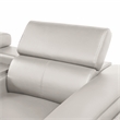 Modern Sectional with 1 Console and Reading Light-Gray