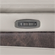 Modern Sectional with 2 Consoles with Reading Light and Fridge-Gray