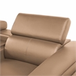 Modern Sectional with 1 Console and Reading Light-Caramel
