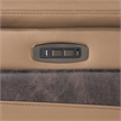 Modern Sectional with 1 Console and Reading Light-Caramel