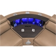 Modern Sectional with 1 Console and Reading Light-Caramel