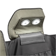 Bruno Power Reclining Sofa in Gray Faux Leather