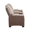 Bruno Power Recliner in Brown Faux Leather