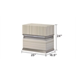 Leonor Modern Style King 4Pc Wood LED Bedroom Set in Gray