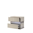 Leonor Modern Style King 4Pc Wood LED Bedroom Set in Gray