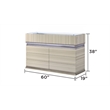 Leonor Modern Style King 5Pc Wood LED Bedroom Set in Gray