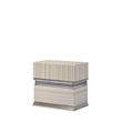 Leonor Modern Style King 5Pc Wood LED Bedroom Set in Gray