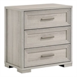 Colorado Modern Style Wood Nightstand with Storage in Rustic Natural