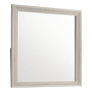 Colorado Modern Style Wood Bedroom Mirror in Rustic Natural
