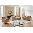 Lisa 3Pc Sofa Loveseat and Chair Set in Copper Wood Frame