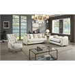 Lippa Modern 3Pc Sofa and Loveseat Sleeper Set with Storage in White