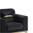 Antigua Contemporary Style Upholstery Chair in Black