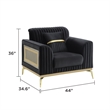 Antigua Contemporary Style Upholstery Chair in Black