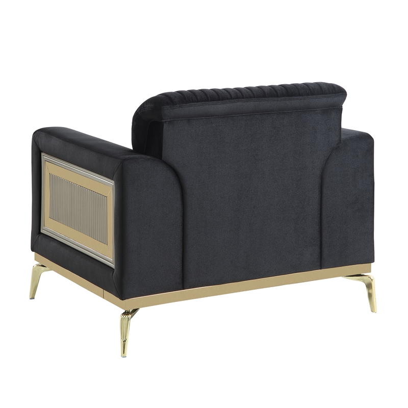 Antigua Contemporary Style Upholstery Chair in Black