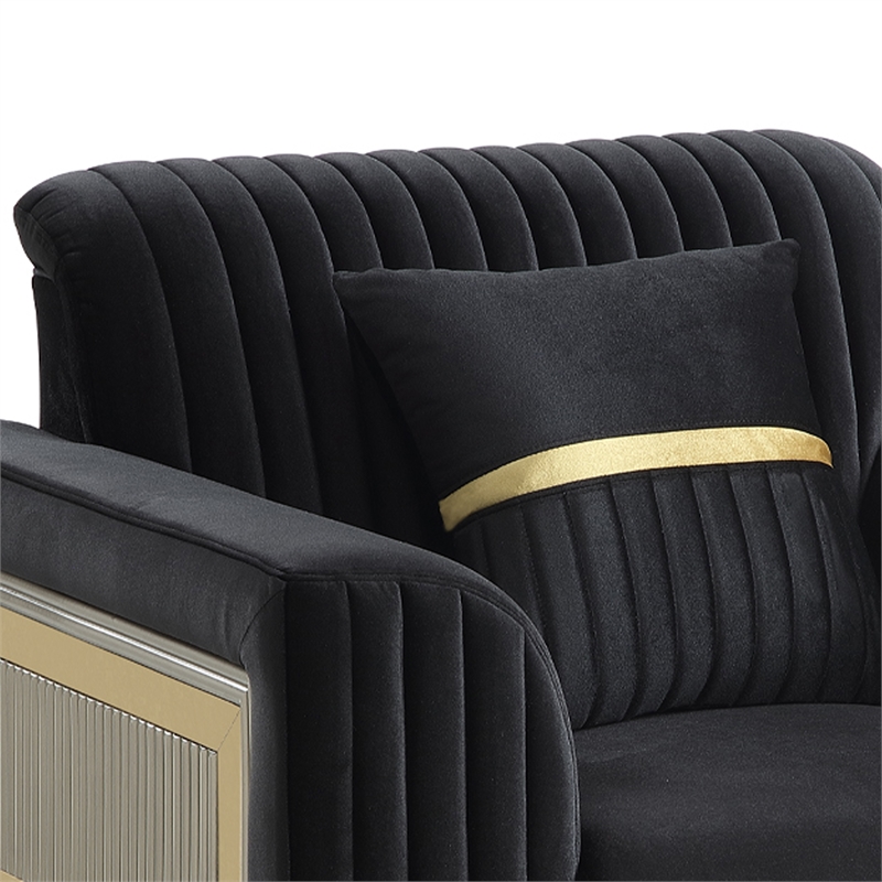 Antigua Contemporary Style Upholstery Chair in Black