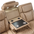 Fortuner Power Reclining Sofa in Caramel made with wood & Faux Leather