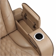 Fortuner Power Reclining Sofa in Caramel made with wood & Faux Leather