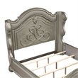 Bella Traditional Wood King Bed with Panel Design in Champagne