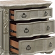 Bella Traditional Style Queen 5 PC Bedroom Set made with Wood in Champagne