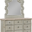 Bella Traditional Style Queen 5 PC Bedroom Set made with Wood in Champagne