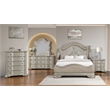 Bella Traditional Style King 5 PC Bedroom Set made with Wood in Champagne