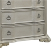 Bella Traditional Style 5-Drawer Chest with Marble in Champagne