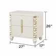 Cinderella Traditional Style 4 Pc Queen Bedroom Set with LED and Gold Accents