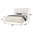 Cinderella Traditional Style 4 Pc Queen Bedroom Set with LED and Gold Accents