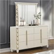 Cinderella Traditional Style 5 Pc Queen Bedroom Set with LED and Gold Accents