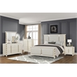 Cinderella Traditional Style 5 Pc Queen Bedroom Set with LED and Gold Accents