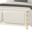 Cinderella Traditional Style Queen Upholstered Bed with LED and Gold Accents