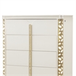 Cinderella Traditional Style 5-Drawer Wood Chest with LED Accent Panels