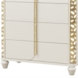 Cinderella Traditional Style 5-Drawer Wood Chest with LED Accent Panels