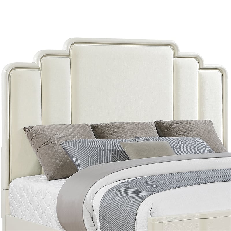 Lexington Modern Queen Bed with Headboard in Beige