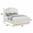 Lexington Modern Queen Bed with Headboard in Beige