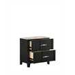 Opel Modern 4 Piece Queen Bedroom Set with Bed Dresser Mirror and Nightstand