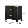 Opel Modern 5Pc King Bedroom Set with Bed Dresser Mirror Chest and Nightstand