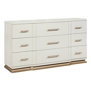 LEXINGTON Modern 9 Drawer Dresser in Beige